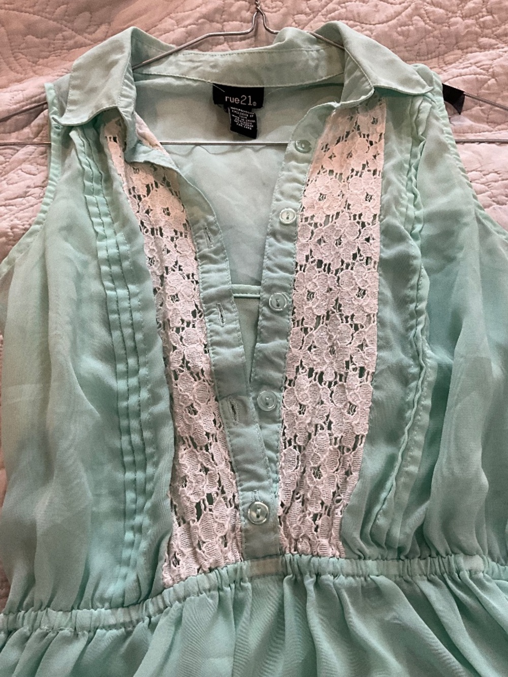 Rue 21 lace detailed sleeveless summer dress-small